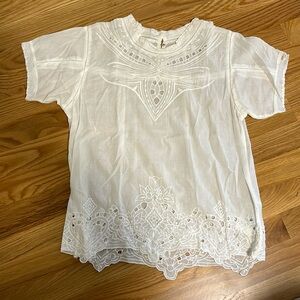 NEVER WORN Maje embroidered top | Size 1